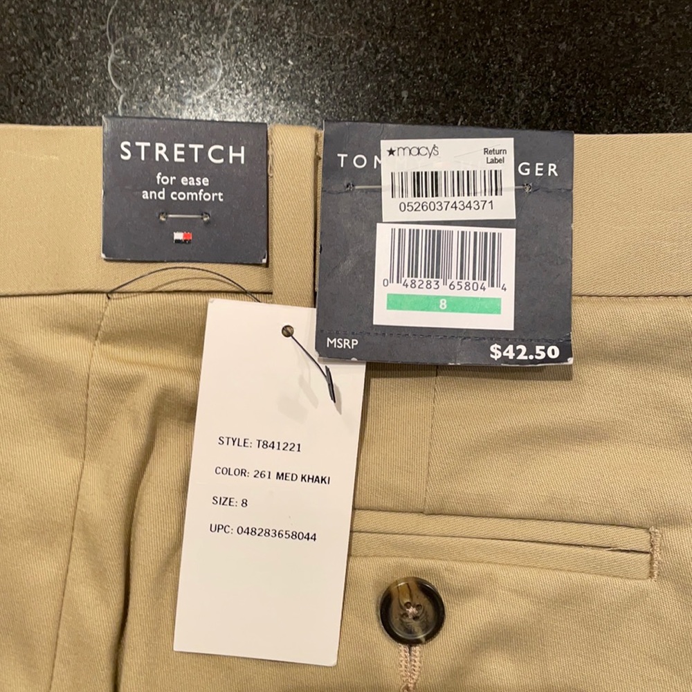 Tommy Hilfiger boys 8 tan dress pants